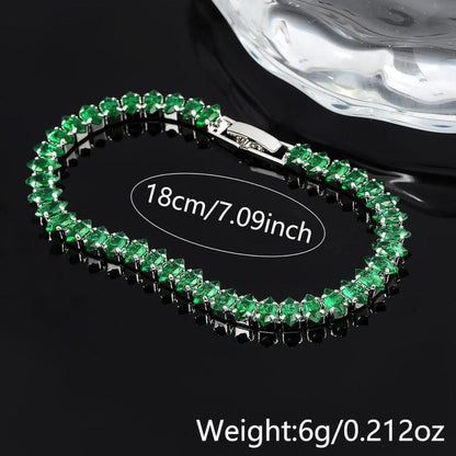 Pulsera con piedras de esmeralda