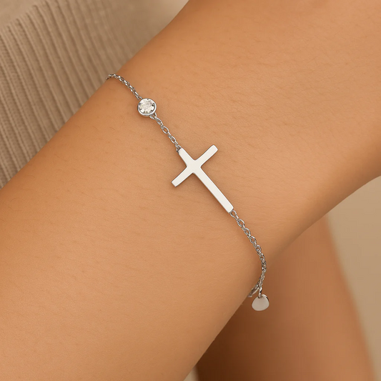 Pulsera de plata "Fe"