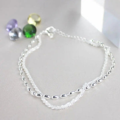 Pulsera de plata con zirconia