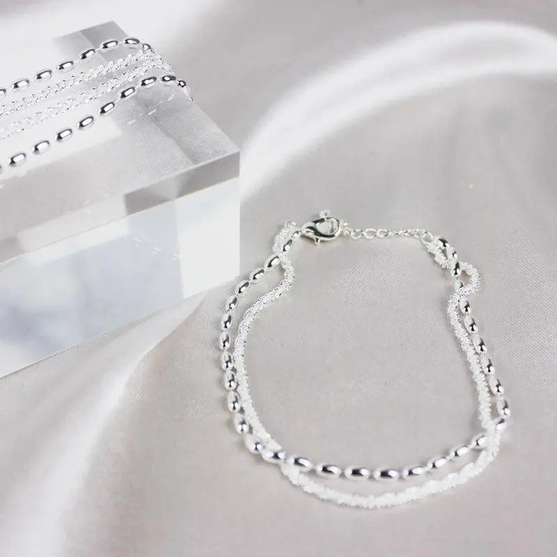 Pulsera de plata con zirconia