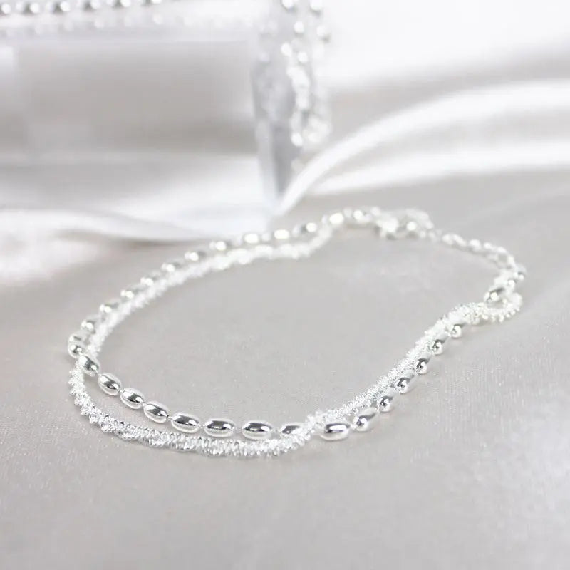 Pulsera de plata con zirconia