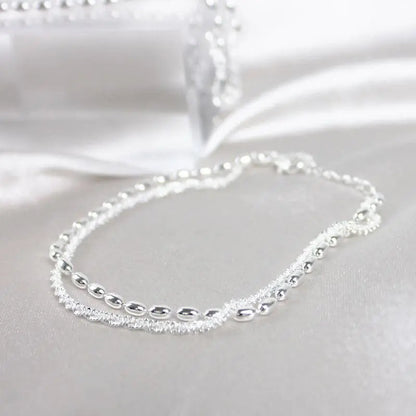 Pulsera de plata con zirconia