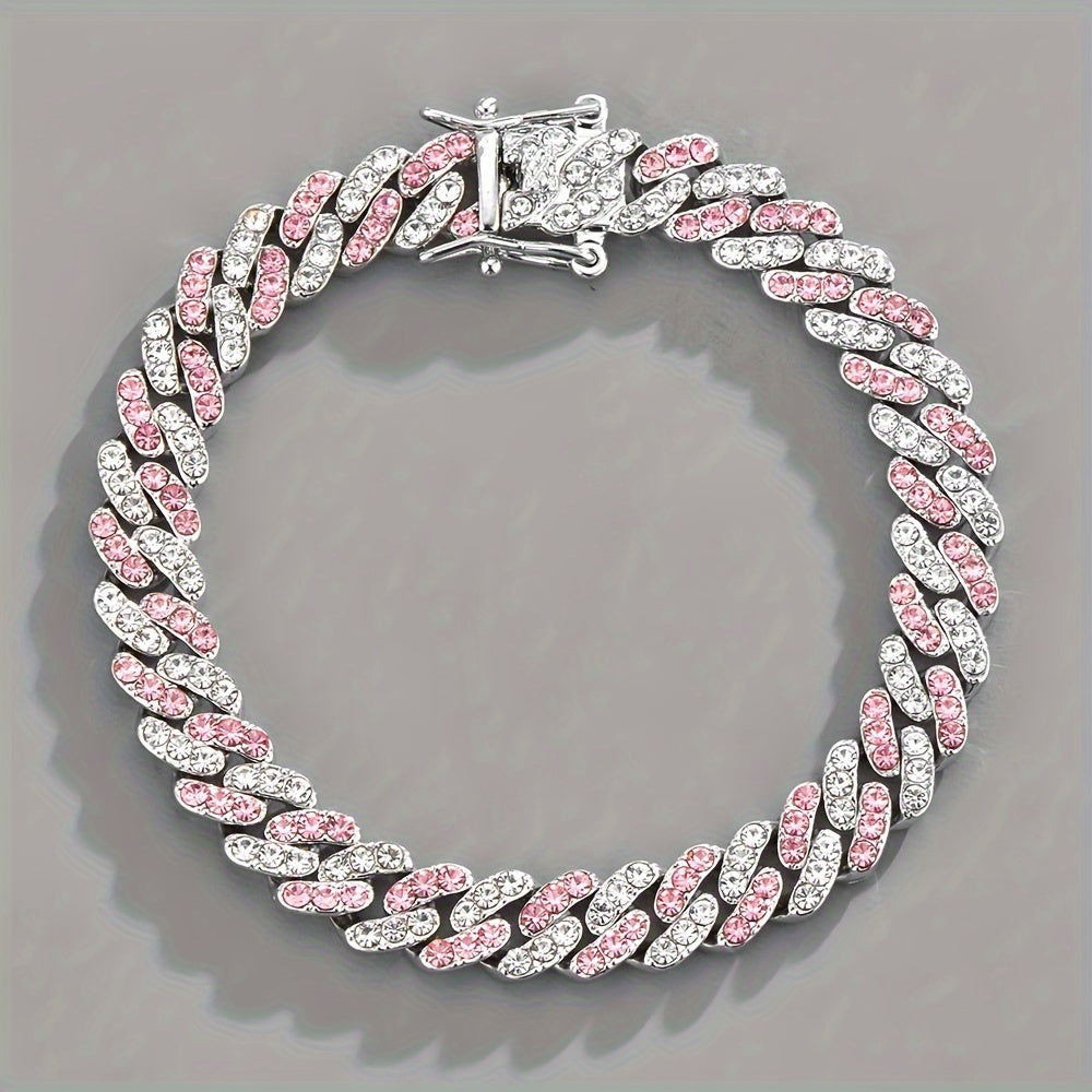 Pulsera en Rosé Ártico Cubano | Oro Blanco