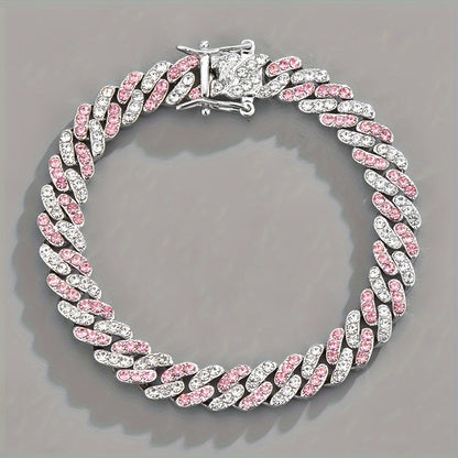 Pulsera en Rosé Ártico Cubano | Oro Blanco