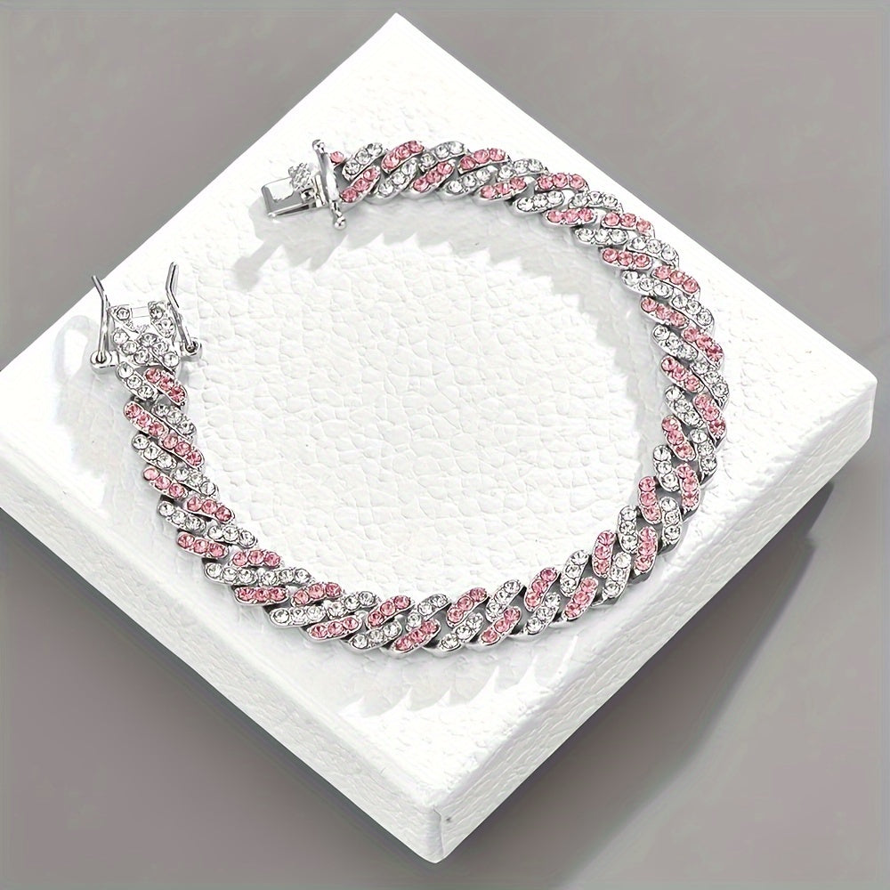 Pulsera en Rosé Ártico Cubano | Oro Blanco