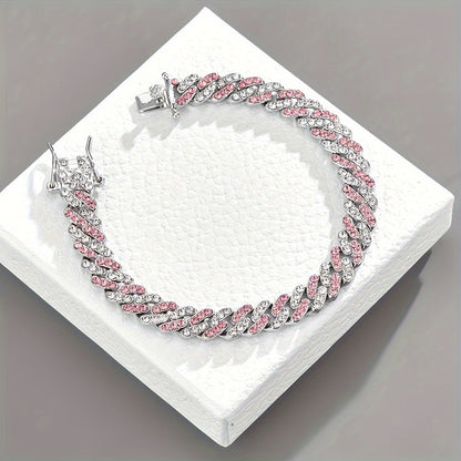 Pulsera en Rosé Ártico Cubano | Oro Blanco