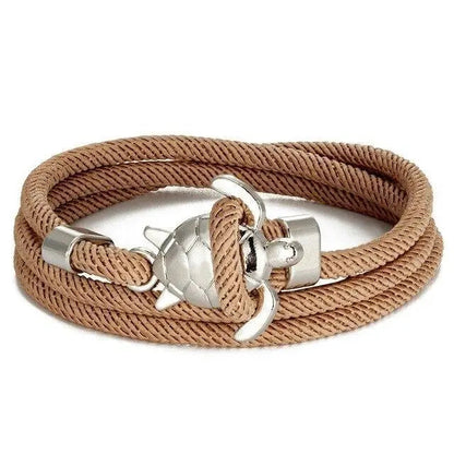 Pulsera hecha a mano con tortuga marina