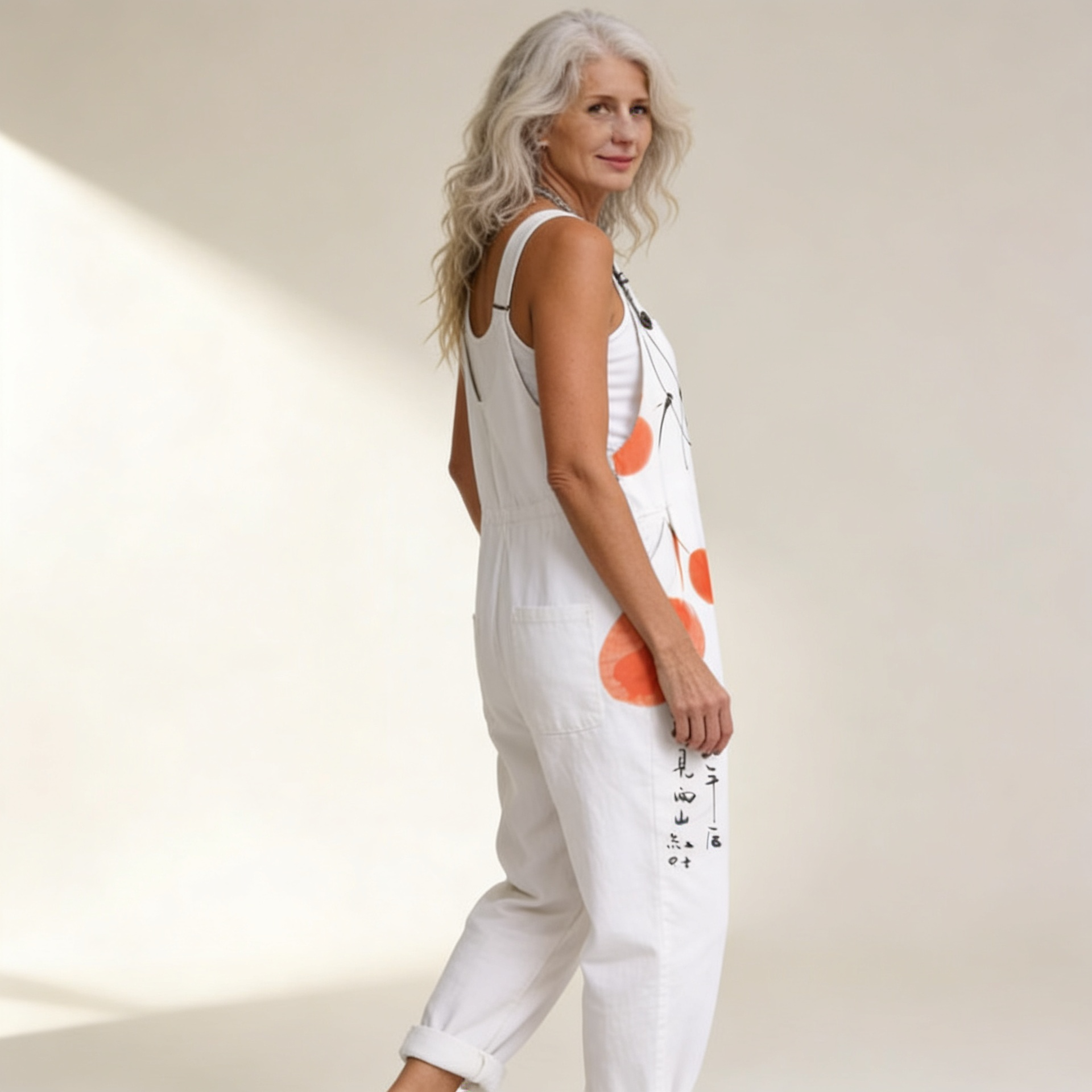 Rebecca | Overol con acentos de luz en coral