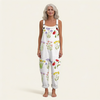 Rebecca | Overol con flores silvestres bohemias