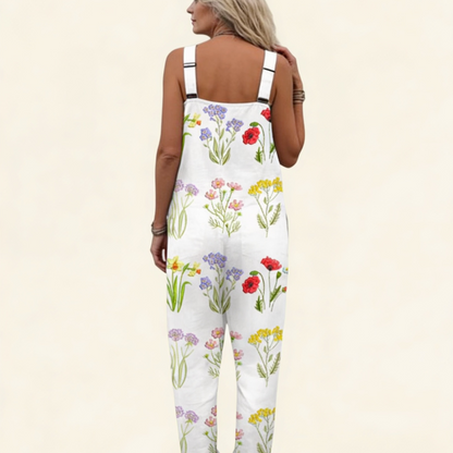 Rebecca | Overol con flores silvestres bohemias