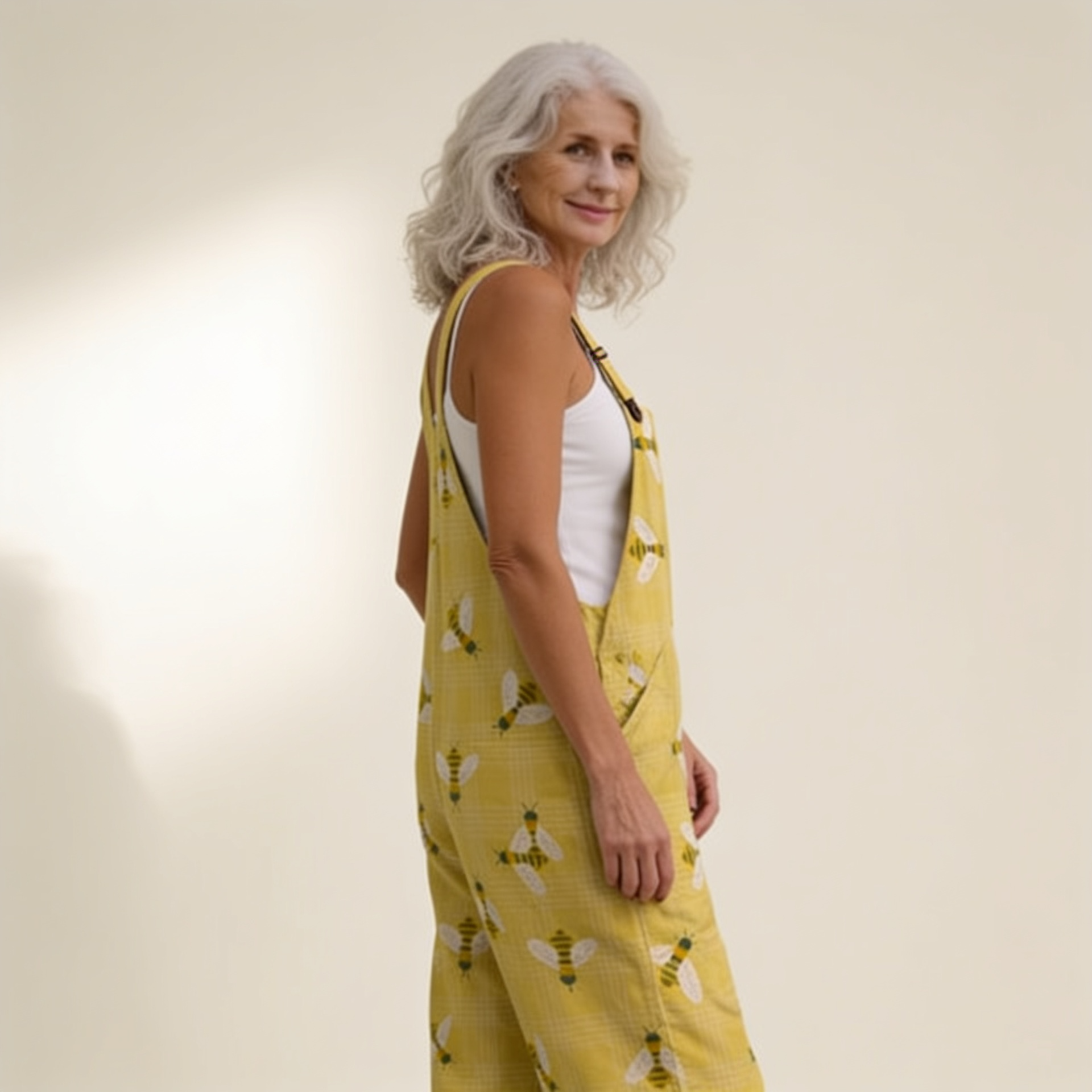 Rebecca | Overol con motivo de sol y abejas