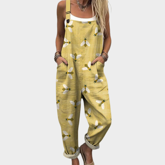 Paulina | Overol amarillo con abejas