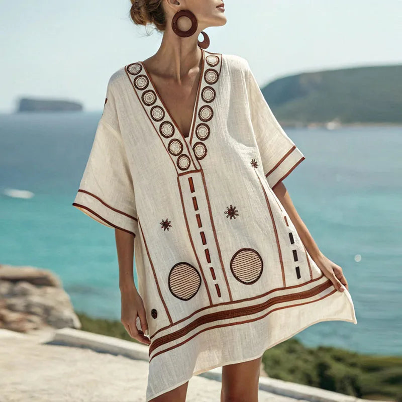 Pilar | Vestido de Lino Elegante y Cómodo
