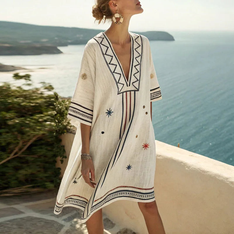 Carmen | Vestido de Lino Elegante y Versátil