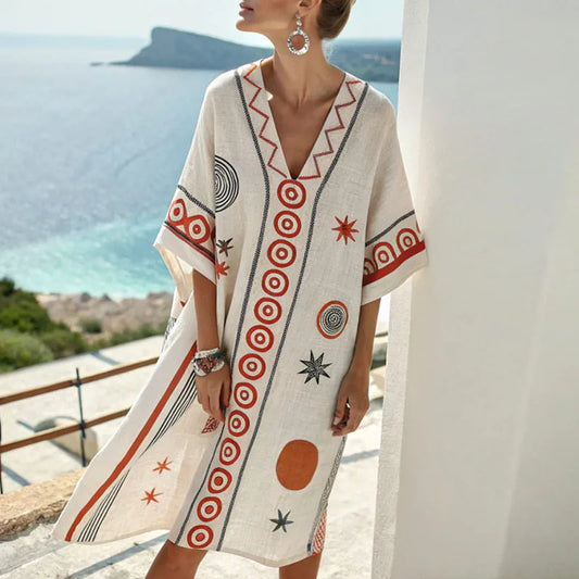 Lila | Vestido de Lino Elegante y Distinguido