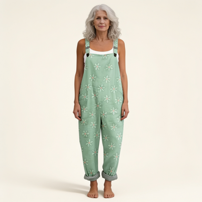 Sabrina | Overol con flores pastel bohemias radiantes