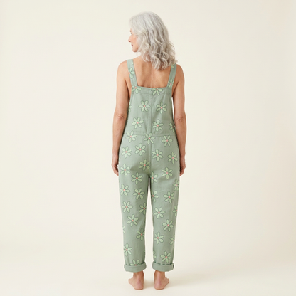 Sabrina | Overol con flores pastel bohemias radiantes