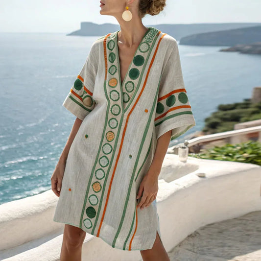 Concha | Vestido de Lino Elegante y Versátil