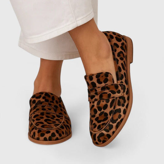 Šárka | Měkké mokasíny s leopardím vzorem