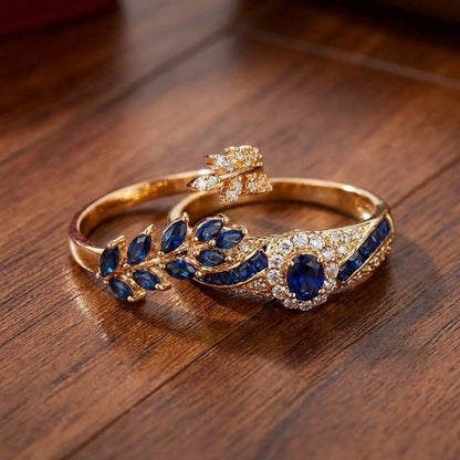 Set de anillos dorados Abellissa