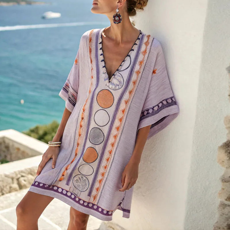 Mercedes | Vestido de Lino Elegante y Cómodo