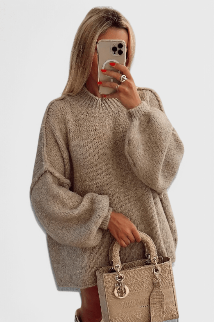 Drahomíra | Černý oversize svetr