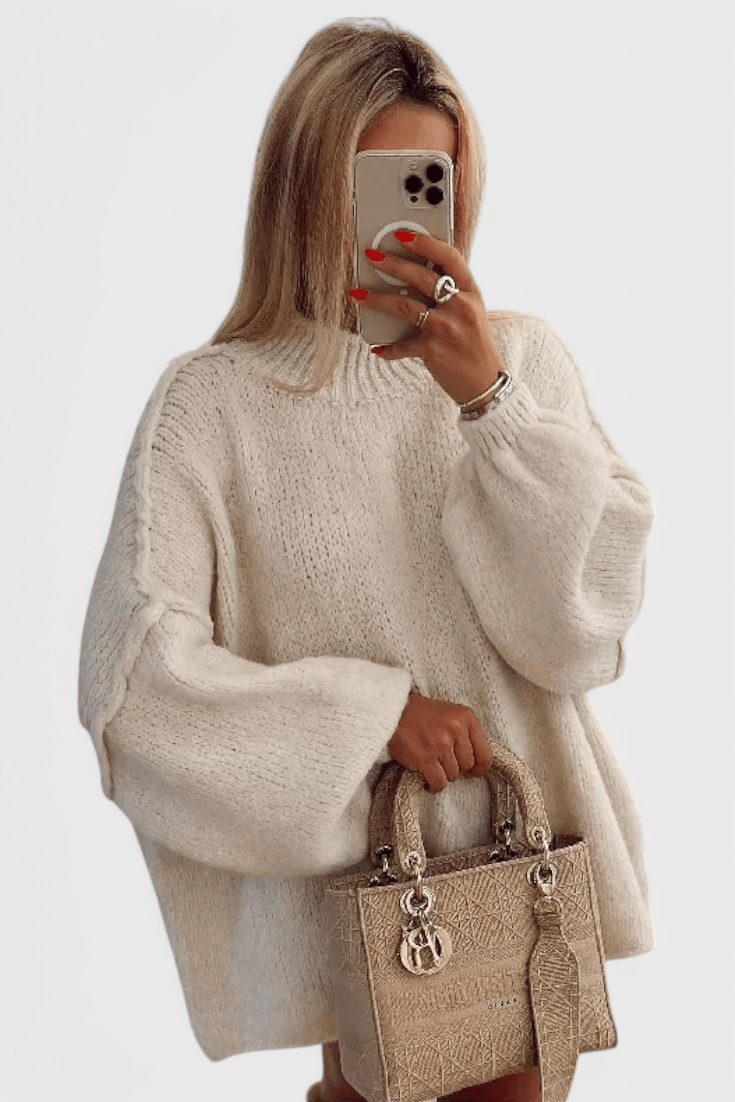 Drahomíra | Černý oversize svetr