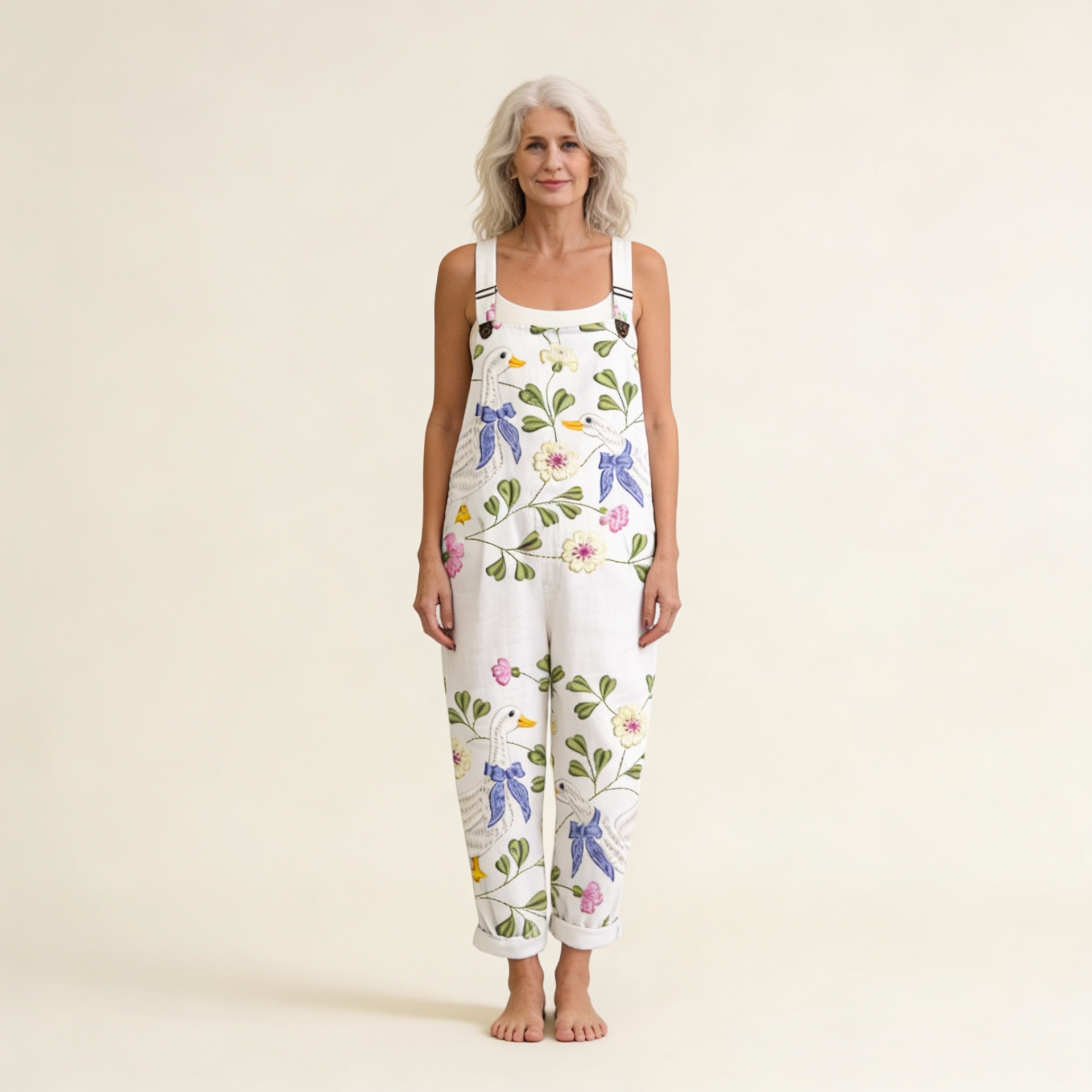 Zara | Overol con cisnes florales delicados