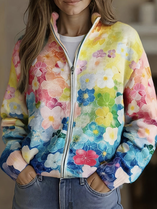 Mariana™ | Cárdigan con flores en acuarela