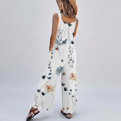 Yvette | Overol con flor bohemia con contraste