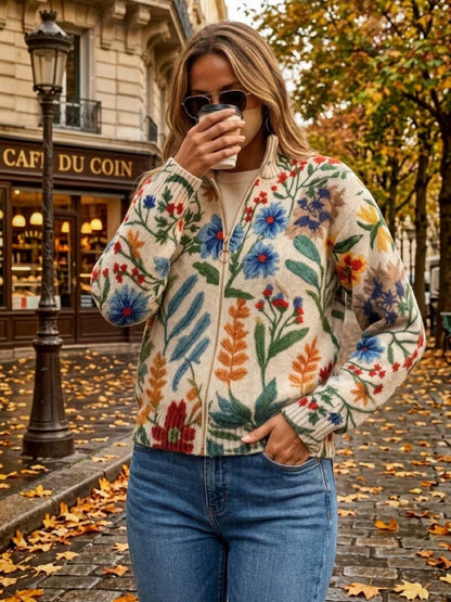Isabela™ | Cárdigan con estampado botánico