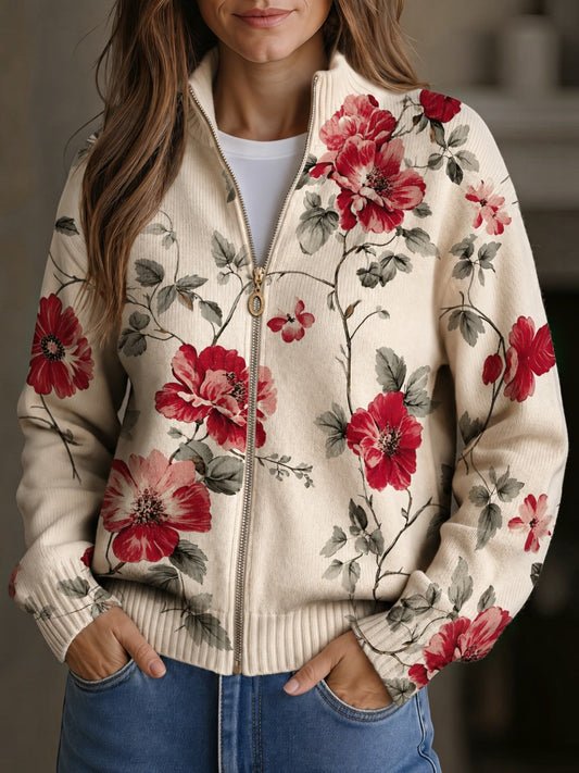 Adriana™ | Cárdigan con rosas vintage