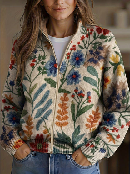 Isabela™ | Cárdigan con estampado botánico